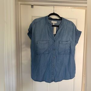 Cloth & Stone Soft Blue Button Down Shirt | Brand new